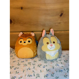 Squishmallows 5" Disney Bambi & Thumper Stuffed Plush NWT